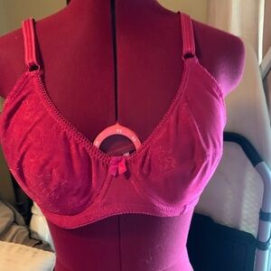 Mania Wine Jacquard bra 🔴